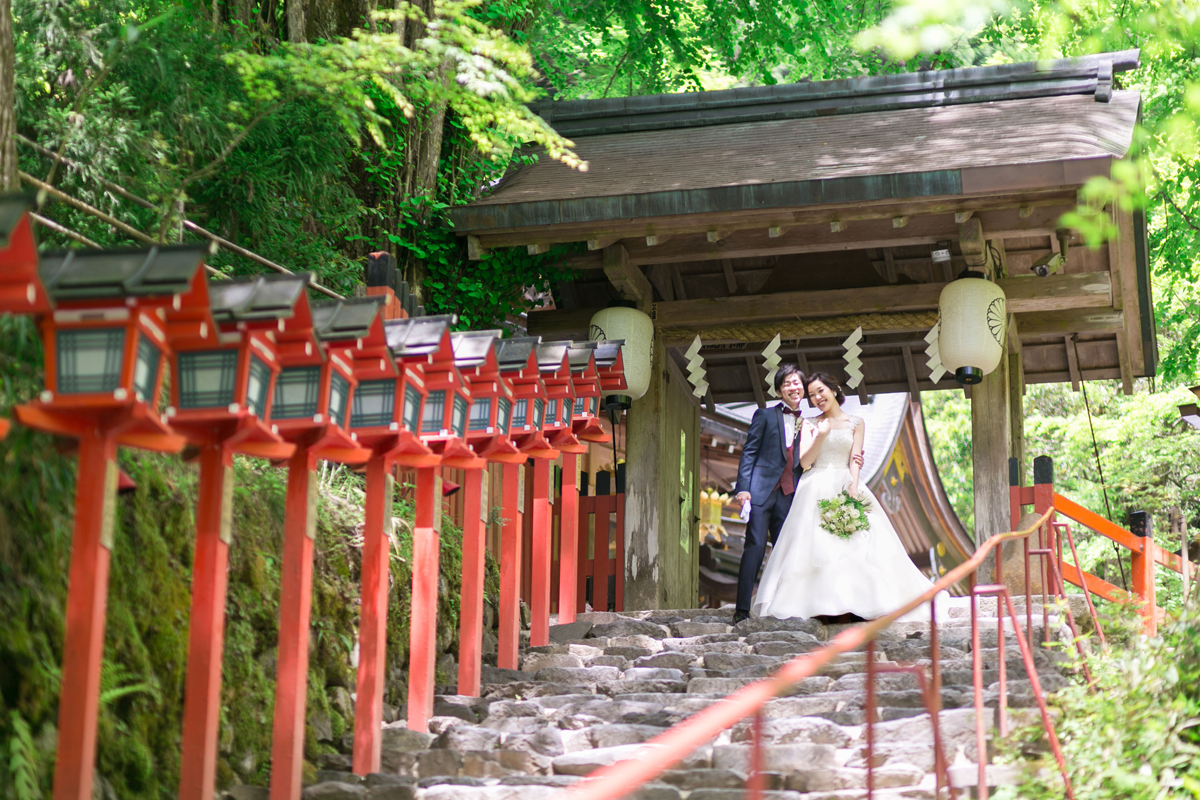 ロケ 貴船神社 すだちブライダル